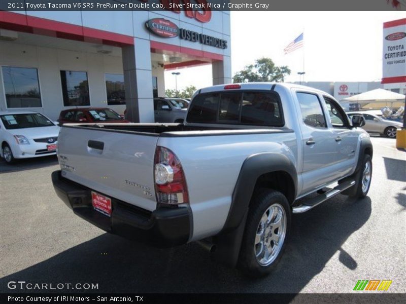 Silver Streak Mica / Graphite Gray 2011 Toyota Tacoma V6 SR5 PreRunner Double Cab