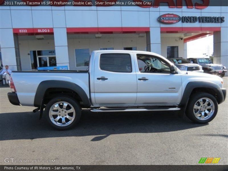 Silver Streak Mica / Graphite Gray 2011 Toyota Tacoma V6 SR5 PreRunner Double Cab
