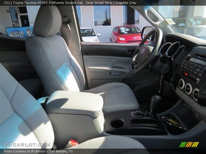 Silver Streak Mica / Graphite Gray 2011 Toyota Tacoma V6 SR5 PreRunner Double Cab