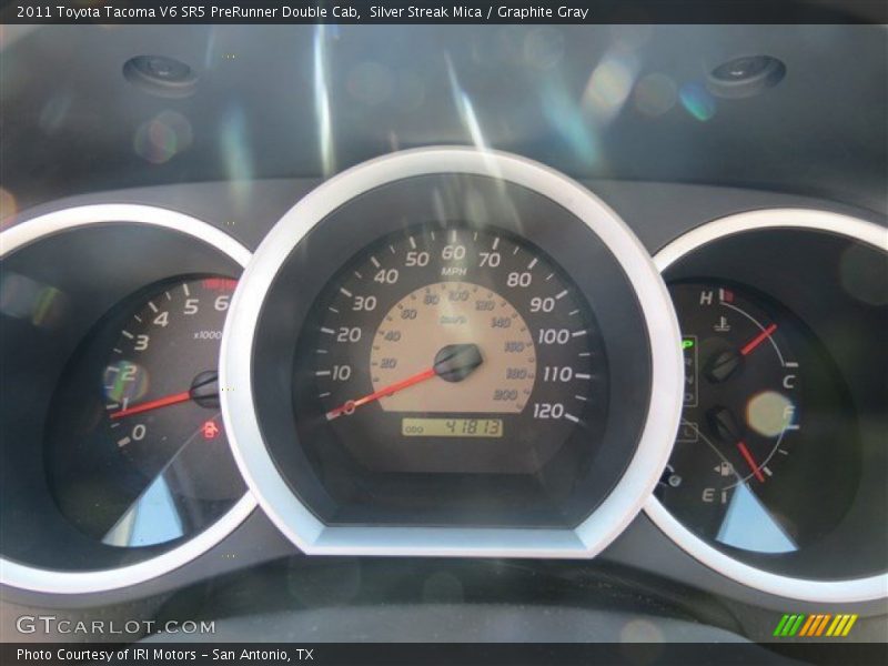 Silver Streak Mica / Graphite Gray 2011 Toyota Tacoma V6 SR5 PreRunner Double Cab