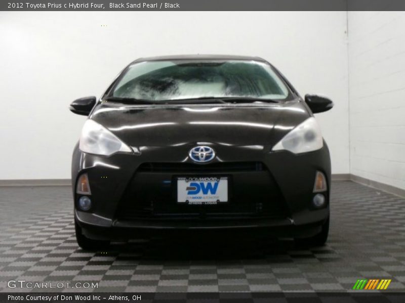 Black Sand Pearl / Black 2012 Toyota Prius c Hybrid Four