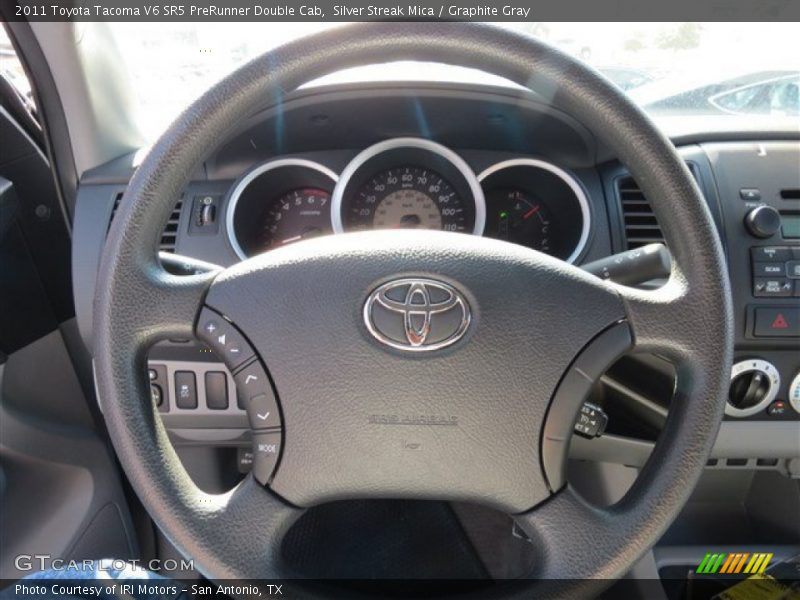 Silver Streak Mica / Graphite Gray 2011 Toyota Tacoma V6 SR5 PreRunner Double Cab