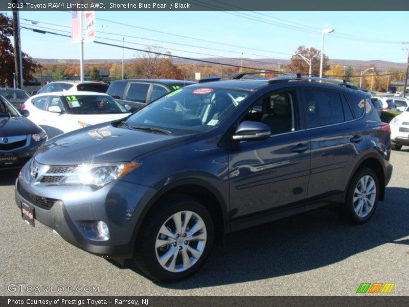 Shoreline Blue Pearl / Black 2013 Toyota RAV4 Limited AWD