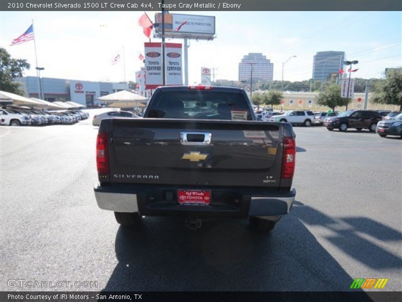 Taupe Gray Metallic / Ebony 2010 Chevrolet Silverado 1500 LT Crew Cab 4x4