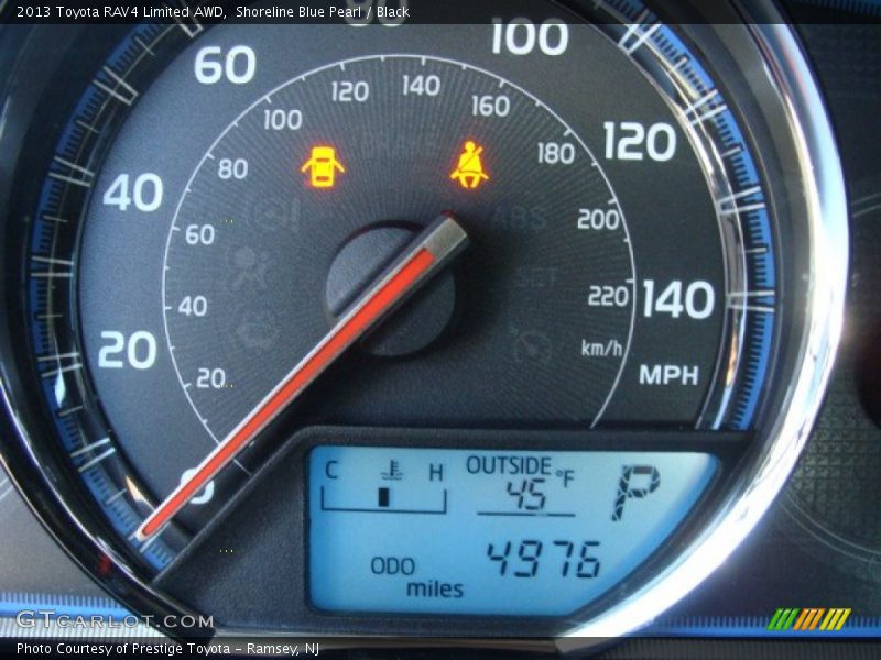 Shoreline Blue Pearl / Black 2013 Toyota RAV4 Limited AWD