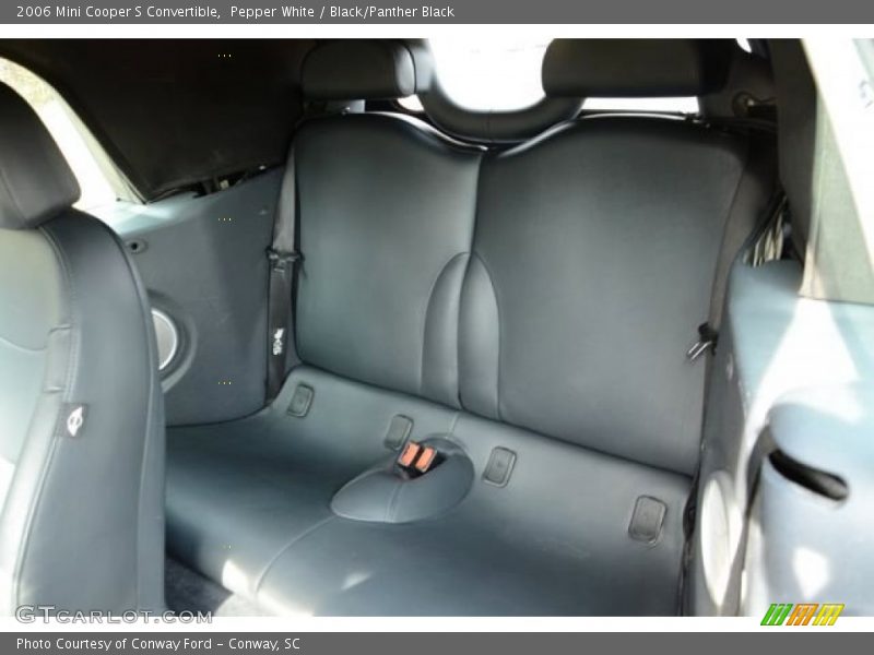 Pepper White / Black/Panther Black 2006 Mini Cooper S Convertible