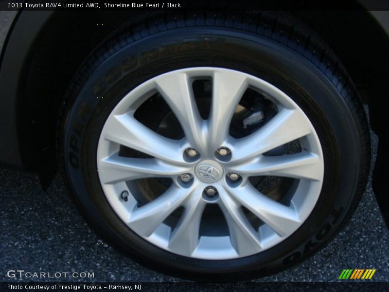 Shoreline Blue Pearl / Black 2013 Toyota RAV4 Limited AWD
