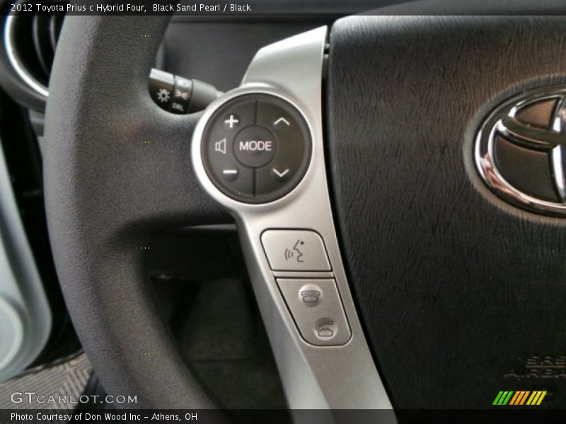 Black Sand Pearl / Black 2012 Toyota Prius c Hybrid Four