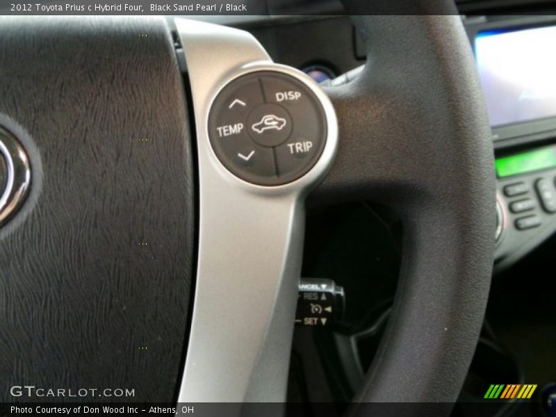 Black Sand Pearl / Black 2012 Toyota Prius c Hybrid Four