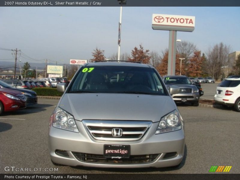 Silver Pearl Metallic / Gray 2007 Honda Odyssey EX-L