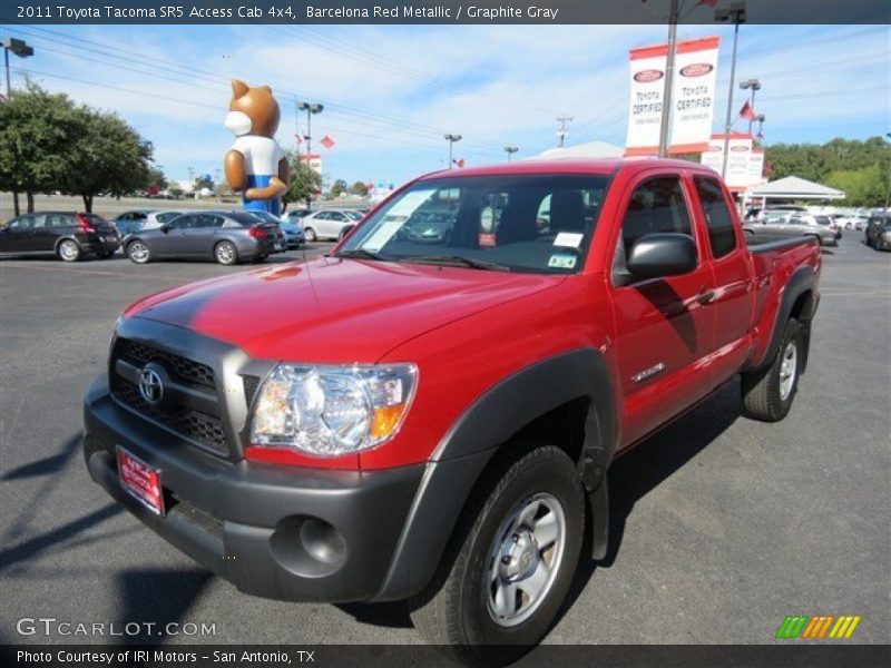 Barcelona Red Metallic / Graphite Gray 2011 Toyota Tacoma SR5 Access Cab 4x4