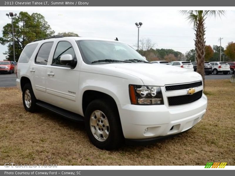 Summit White / Ebony 2013 Chevrolet Tahoe LT
