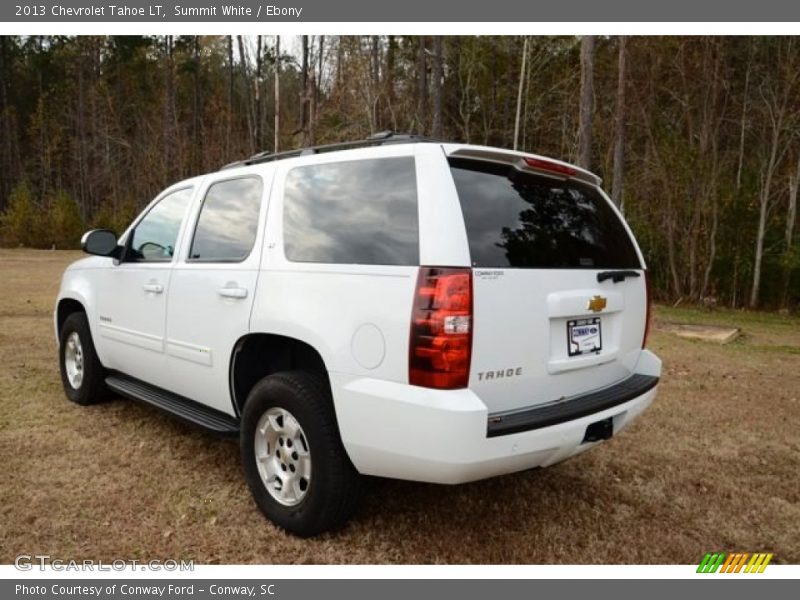 Summit White / Ebony 2013 Chevrolet Tahoe LT