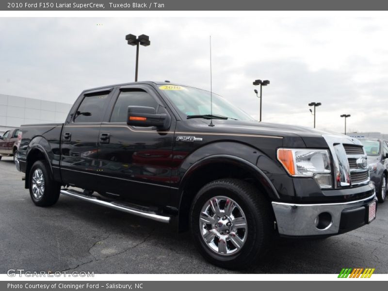 Tuxedo Black / Tan 2010 Ford F150 Lariat SuperCrew