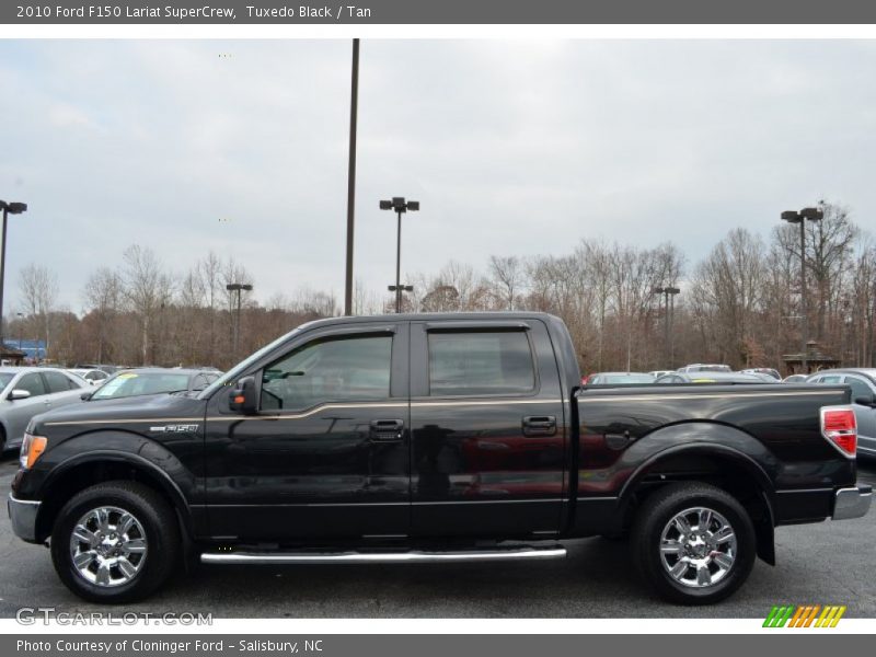 Tuxedo Black / Tan 2010 Ford F150 Lariat SuperCrew