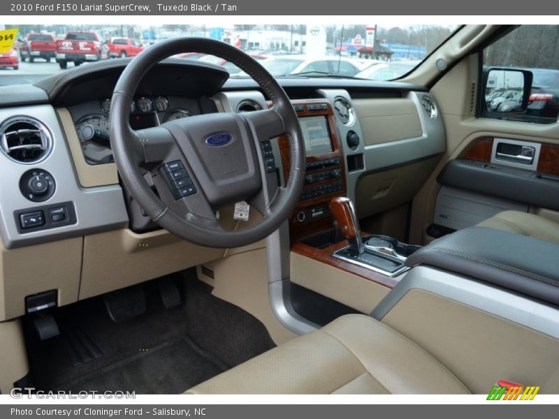 Tuxedo Black / Tan 2010 Ford F150 Lariat SuperCrew