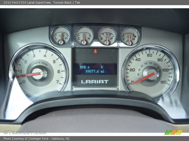 Tuxedo Black / Tan 2010 Ford F150 Lariat SuperCrew