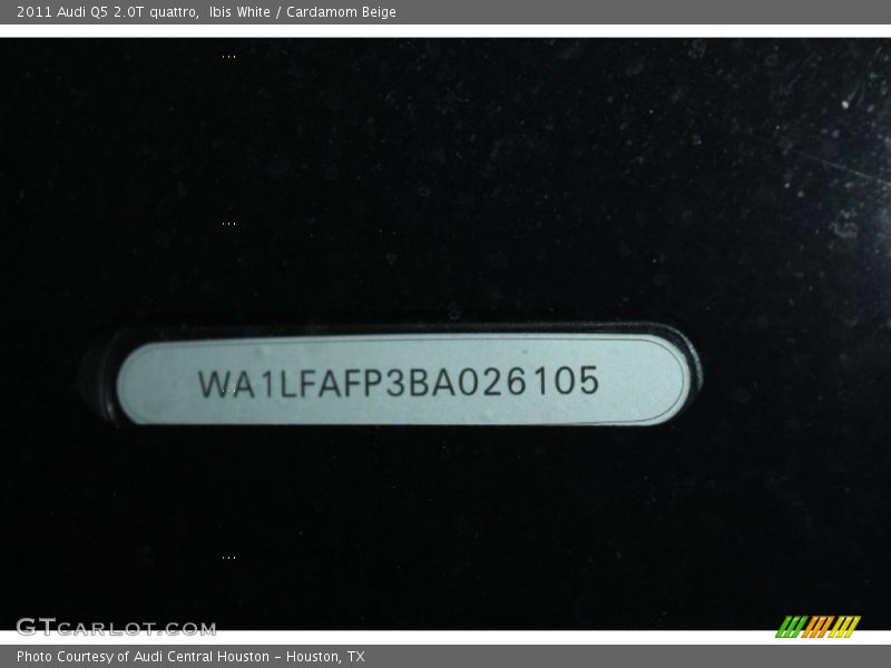 Ibis White / Cardamom Beige 2011 Audi Q5 2.0T quattro