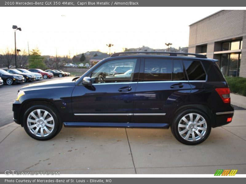 Capri Blue Metallic / Almond/Black 2010 Mercedes-Benz GLK 350 4Matic
