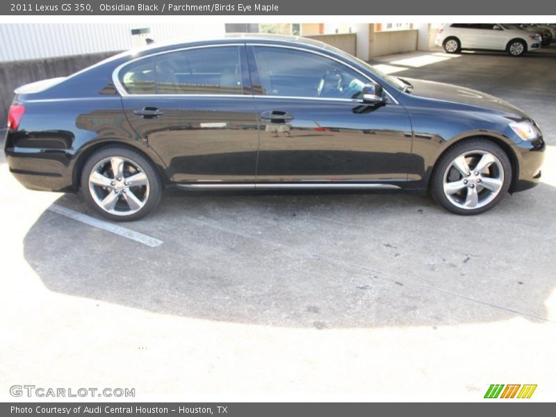 Obsidian Black / Parchment/Birds Eye Maple 2011 Lexus GS 350