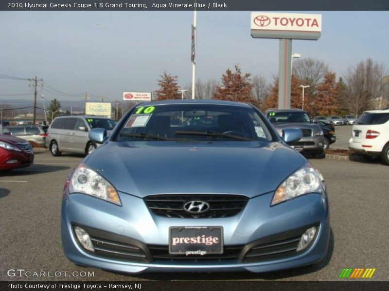 Aqua Minerale Blue / Black 2010 Hyundai Genesis Coupe 3.8 Grand Touring