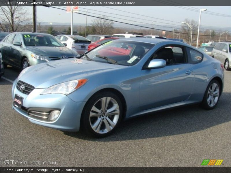 Aqua Minerale Blue / Black 2010 Hyundai Genesis Coupe 3.8 Grand Touring