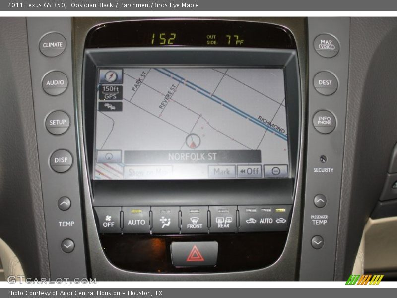 Obsidian Black / Parchment/Birds Eye Maple 2011 Lexus GS 350