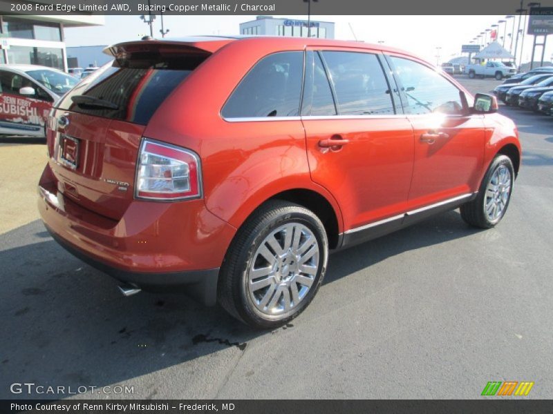 Blazing Copper Metallic / Charcoal 2008 Ford Edge Limited AWD