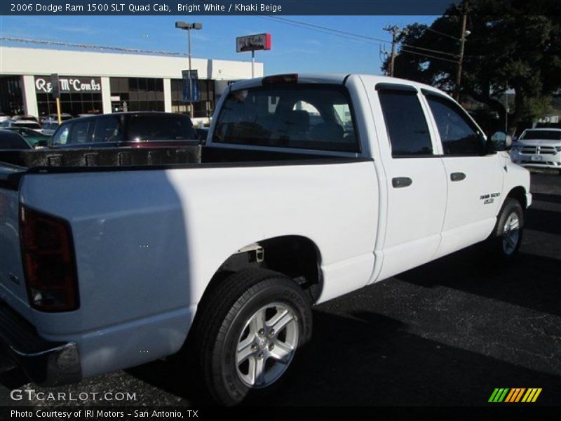Bright White / Khaki Beige 2006 Dodge Ram 1500 SLT Quad Cab