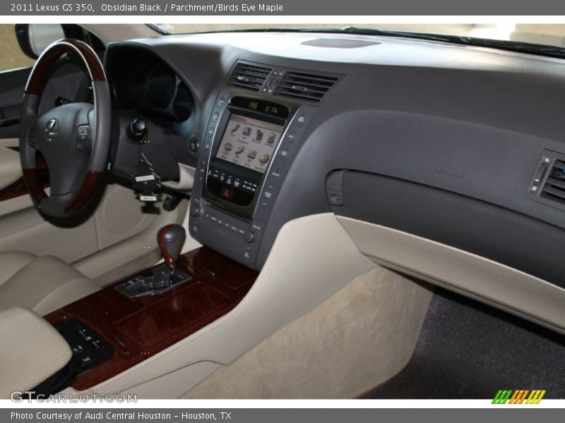 Obsidian Black / Parchment/Birds Eye Maple 2011 Lexus GS 350