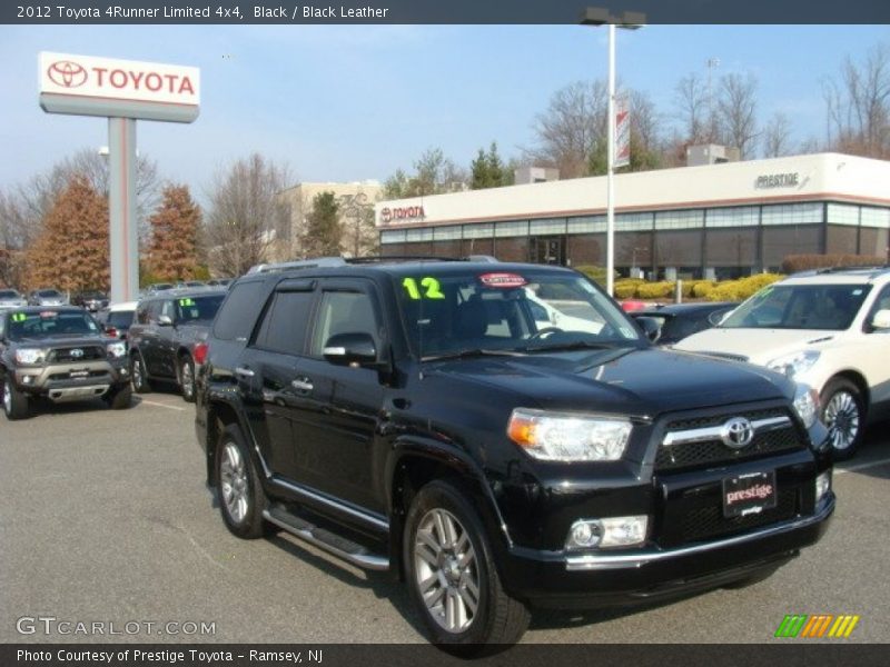 Black / Black Leather 2012 Toyota 4Runner Limited 4x4