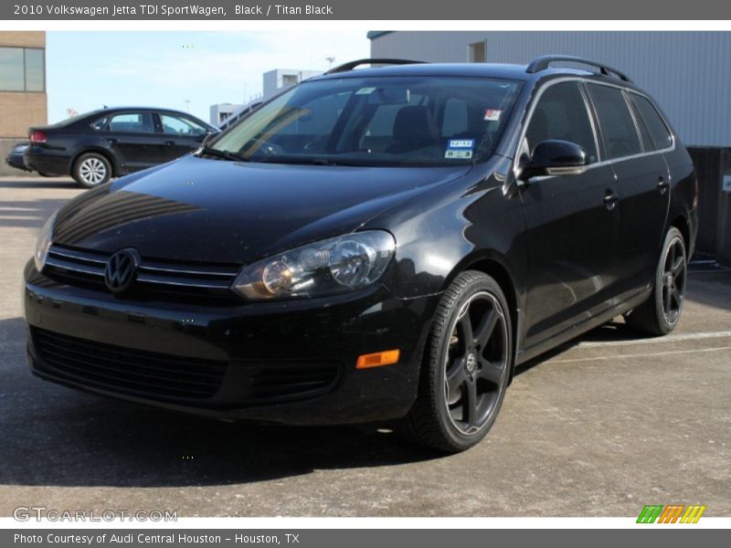 Black / Titan Black 2010 Volkswagen Jetta TDI SportWagen