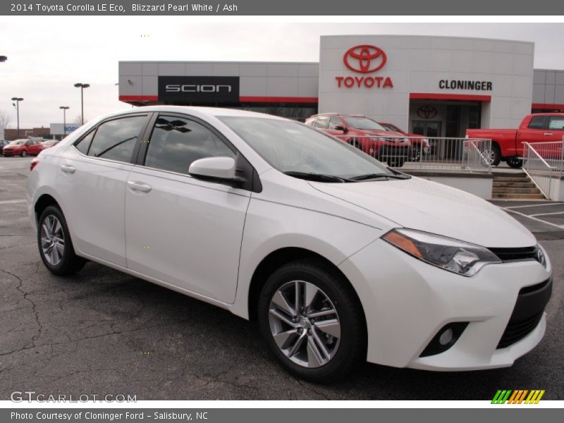 Blizzard Pearl White / Ash 2014 Toyota Corolla LE Eco