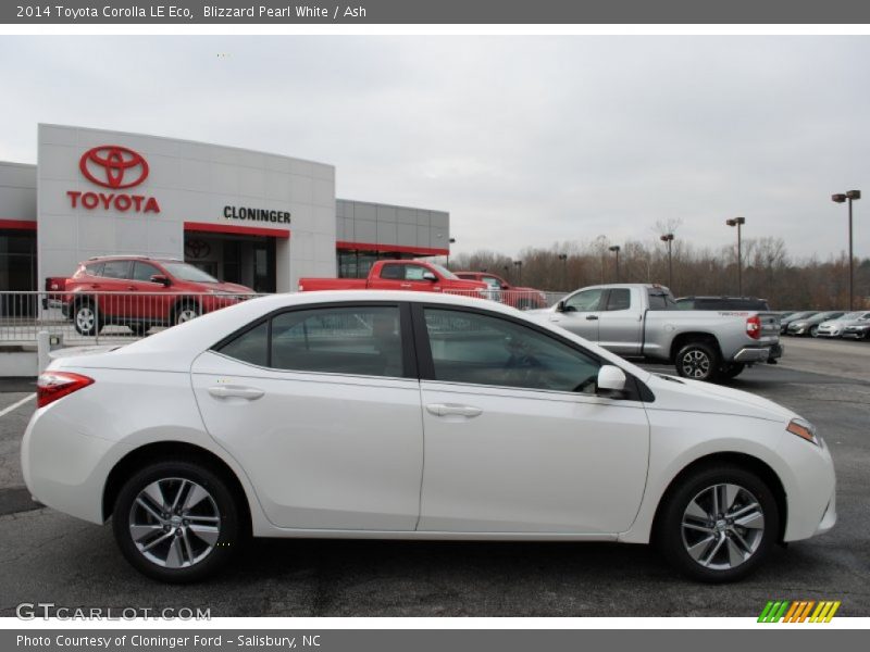 Blizzard Pearl White / Ash 2014 Toyota Corolla LE Eco