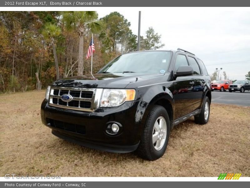 Ebony Black / Charcoal Black 2012 Ford Escape XLT