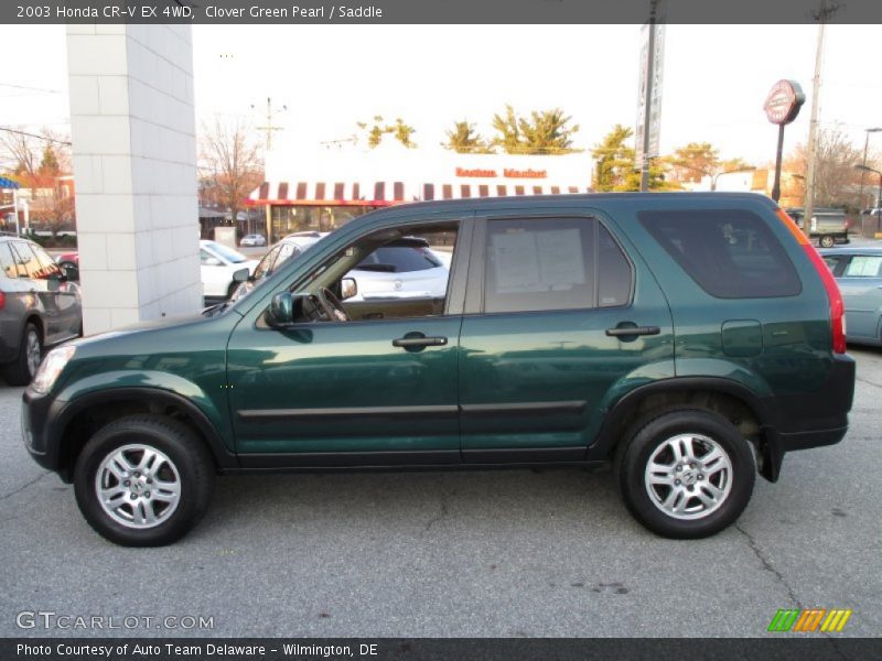 Clover Green Pearl / Saddle 2003 Honda CR-V EX 4WD