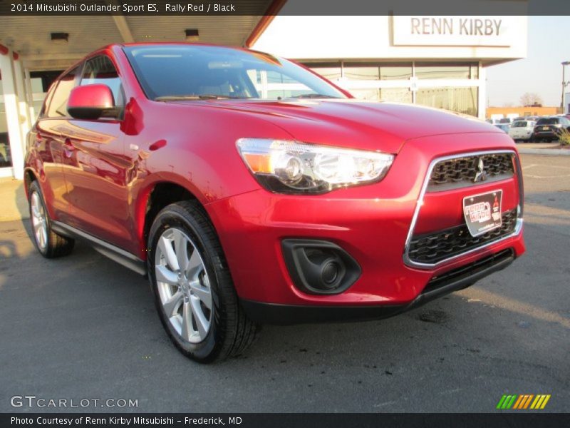 Rally Red / Black 2014 Mitsubishi Outlander Sport ES