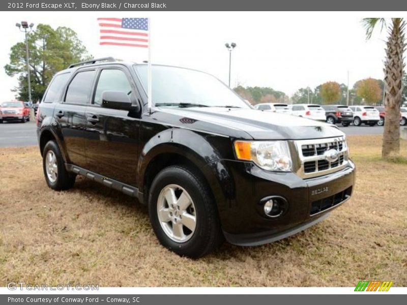 Ebony Black / Charcoal Black 2012 Ford Escape XLT