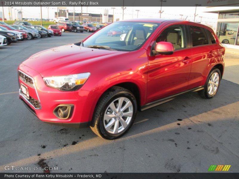 Rally Red / Black 2014 Mitsubishi Outlander Sport ES