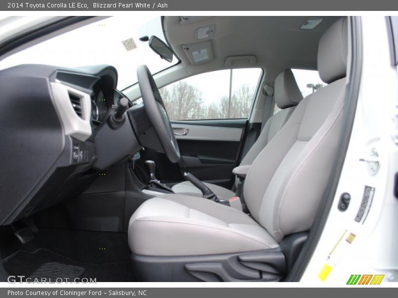 Front Seat of 2014 Corolla LE Eco