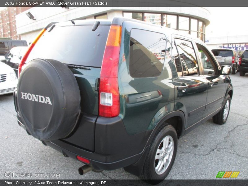 Clover Green Pearl / Saddle 2003 Honda CR-V EX 4WD