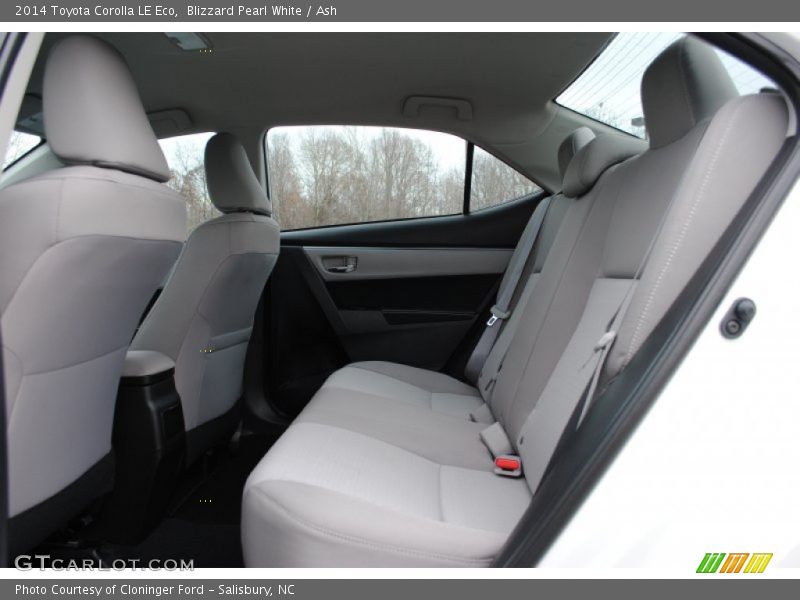 Rear Seat of 2014 Corolla LE Eco