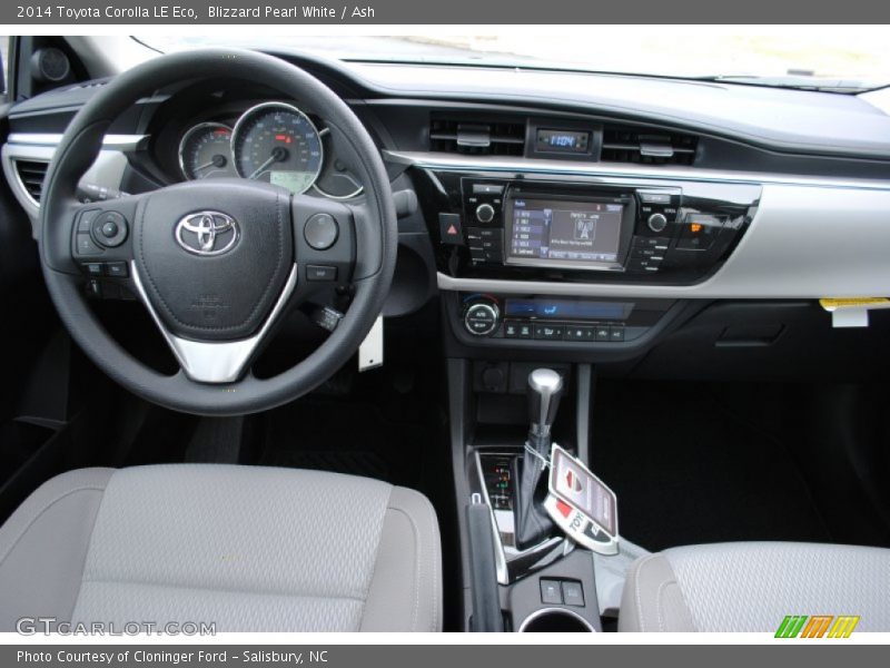 Dashboard of 2014 Corolla LE Eco