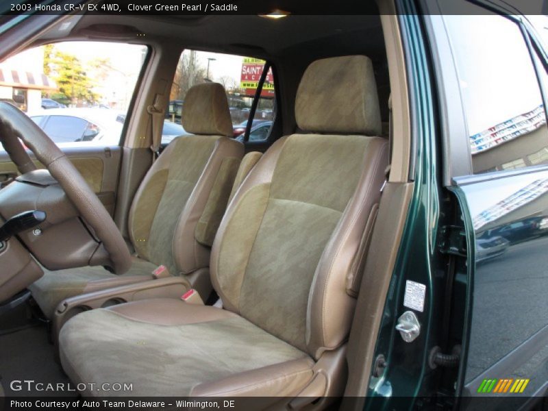Clover Green Pearl / Saddle 2003 Honda CR-V EX 4WD