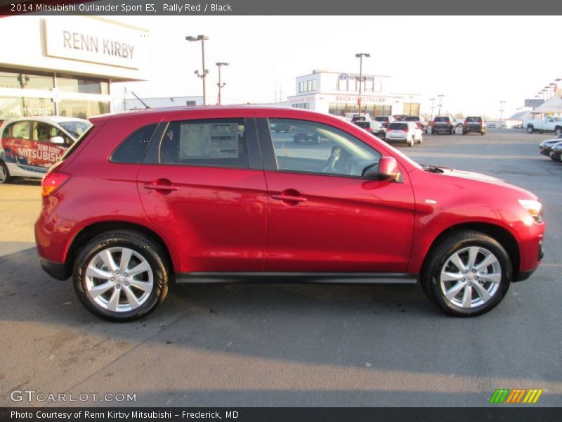 Rally Red / Black 2014 Mitsubishi Outlander Sport ES