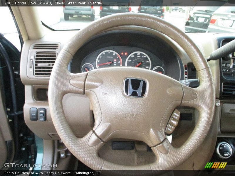 Clover Green Pearl / Saddle 2003 Honda CR-V EX 4WD
