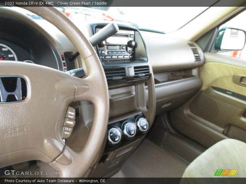 Clover Green Pearl / Saddle 2003 Honda CR-V EX 4WD
