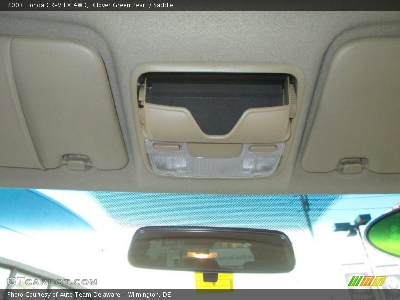 Clover Green Pearl / Saddle 2003 Honda CR-V EX 4WD