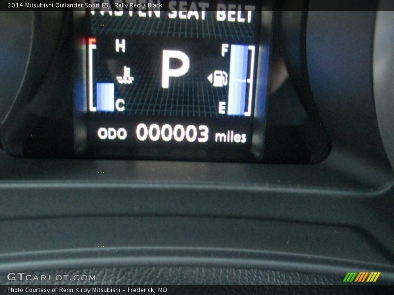 Rally Red / Black 2014 Mitsubishi Outlander Sport ES