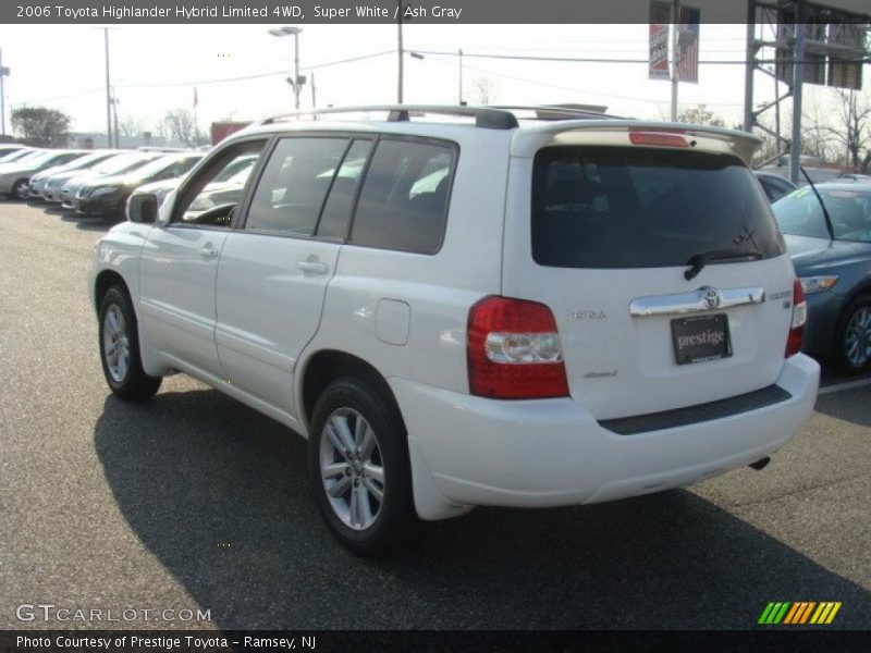 Super White / Ash Gray 2006 Toyota Highlander Hybrid Limited 4WD